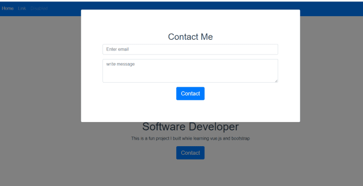Portfolio Website with Vue